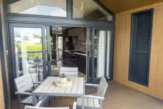 Ensuite Glamping Cabin outdoor seating