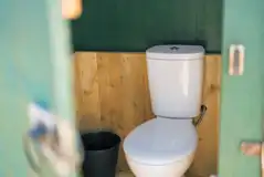 Bell tent toilet hut