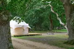 Unfurnished bell tent