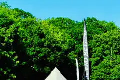 Unfurnished bell tent