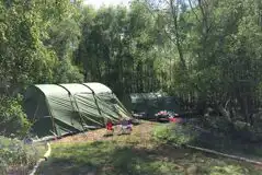 Faraway double tent pitches 