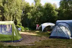 Faraway double tent pitches 