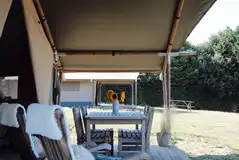 Safari tent outdoor seating Safari tent outdoor seating