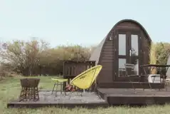 Glamping pod exterior