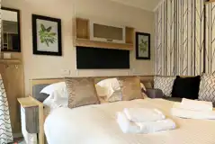 Family hideaway interior with a double sofa bed (bedding provided)