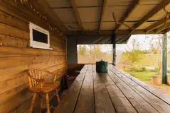 The Camping Bothy outdoor area