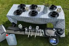 Ready tent cooking equipment