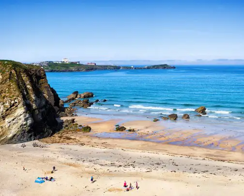 Campsites near Newquay beach