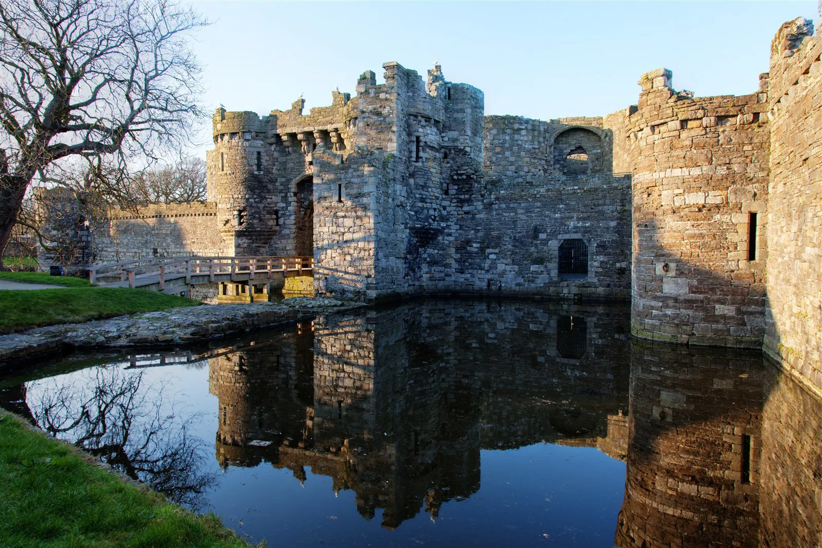 Beaumaris Castle in North Wales