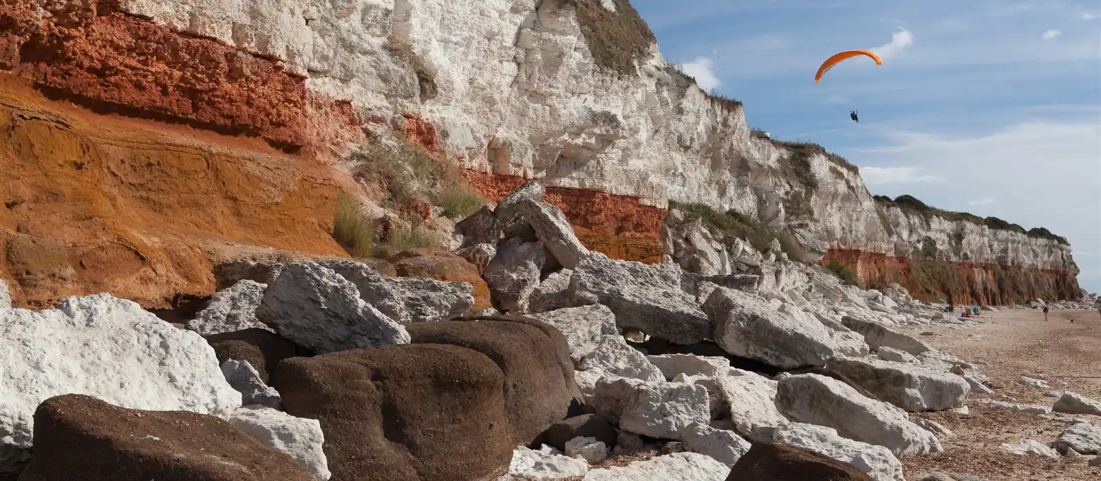 Striped Cliffs at Hunstanton in Norfolk