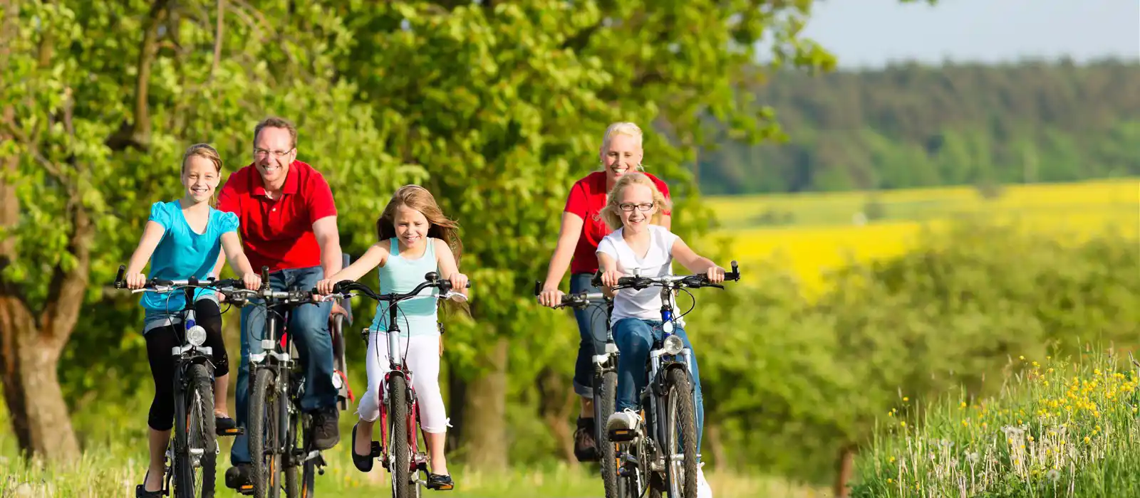 Family cycling trip in Suffolk