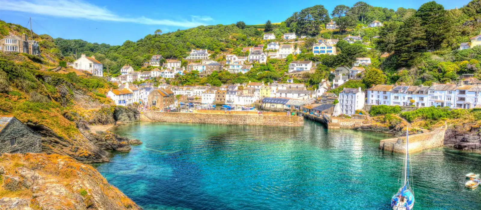 Beautiful Polperro Harbour in Cornwall