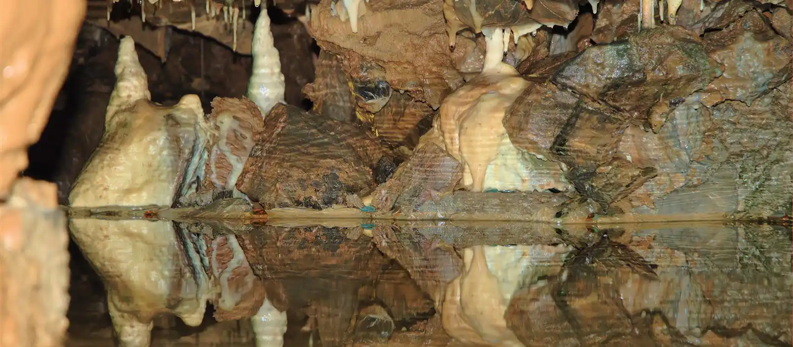Reflections in Cheddar Cave