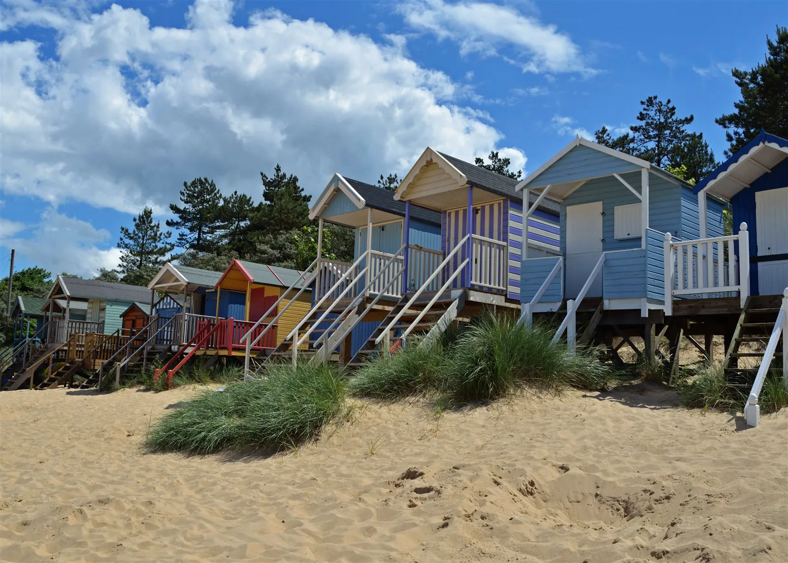 beach huts in Norfolk