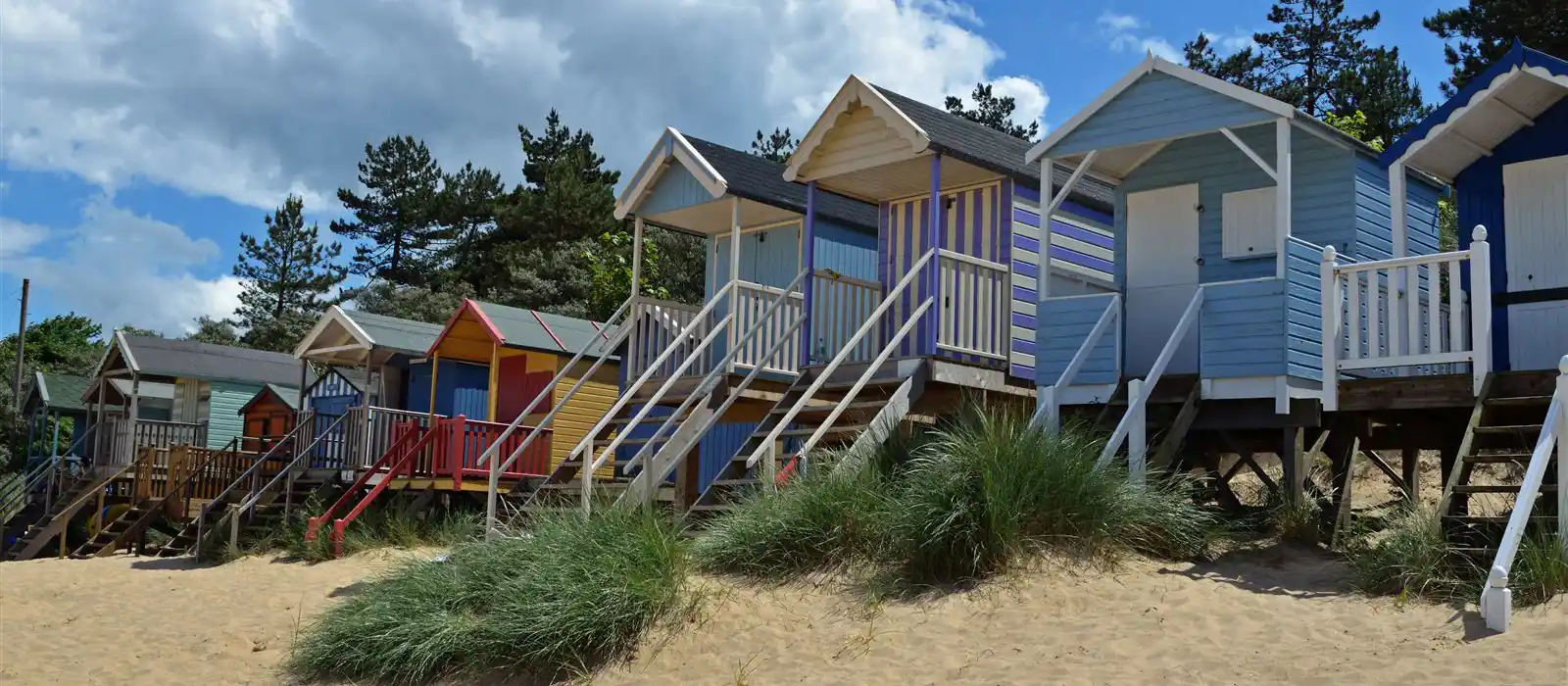 beach huts in Norfolk