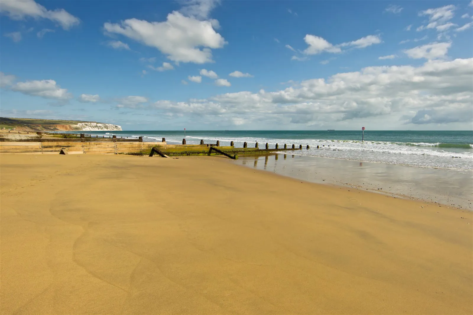 Sandown Beach in Isle of Wight