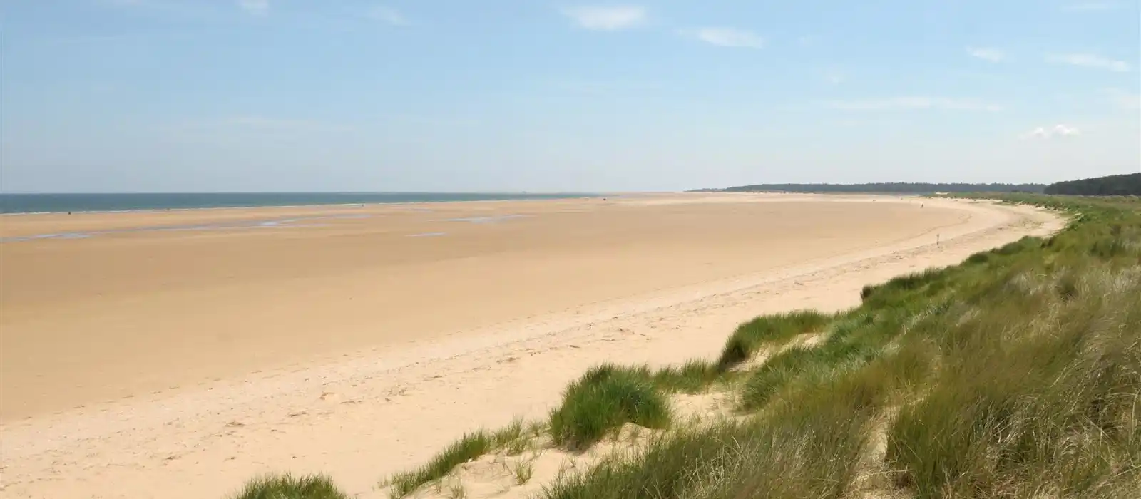 Holkham beach in Norfolk