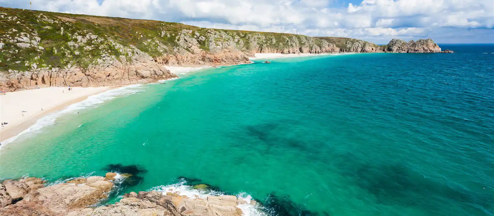 Porthcurno Beach in Cornwall