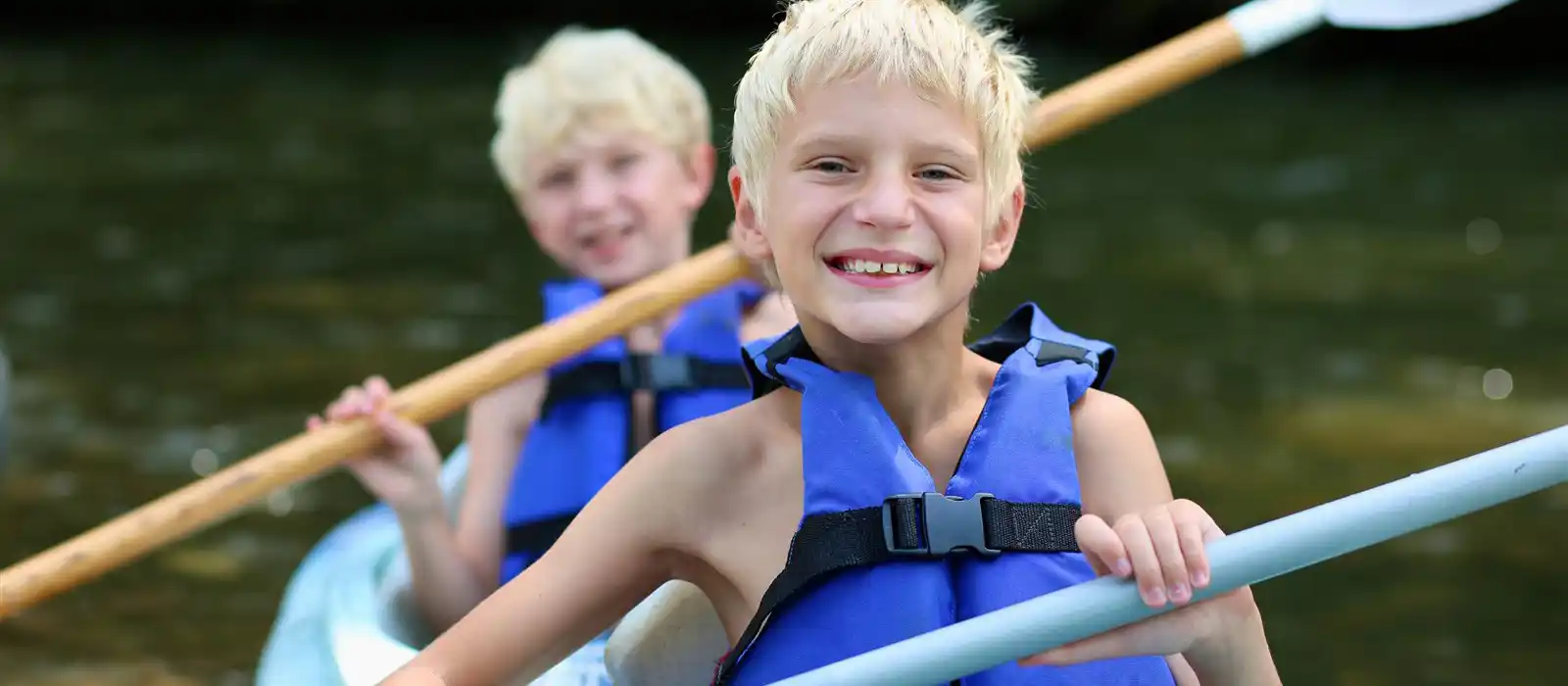 Kayaking at Carsington Water, Derbyshire