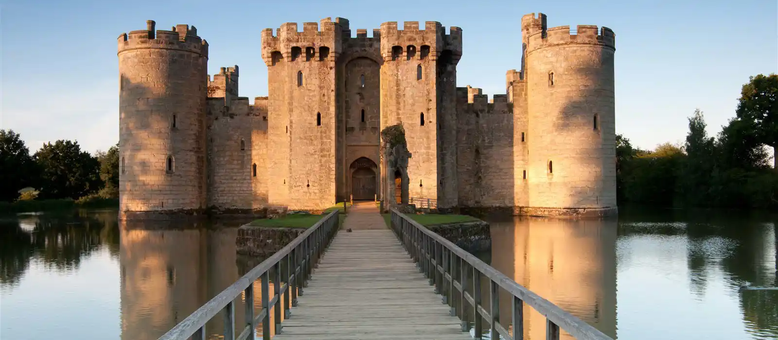 Bodiam Castle in East Sussex