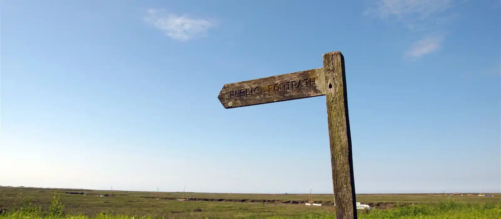 Signpost on the Norfolk Coast Path