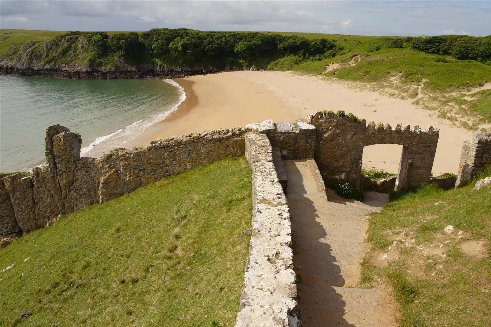Barafundle Bay in Pembrokeshire