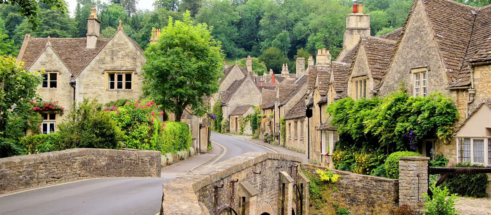 The beautiful village of Castle Combe in the Cotswolds