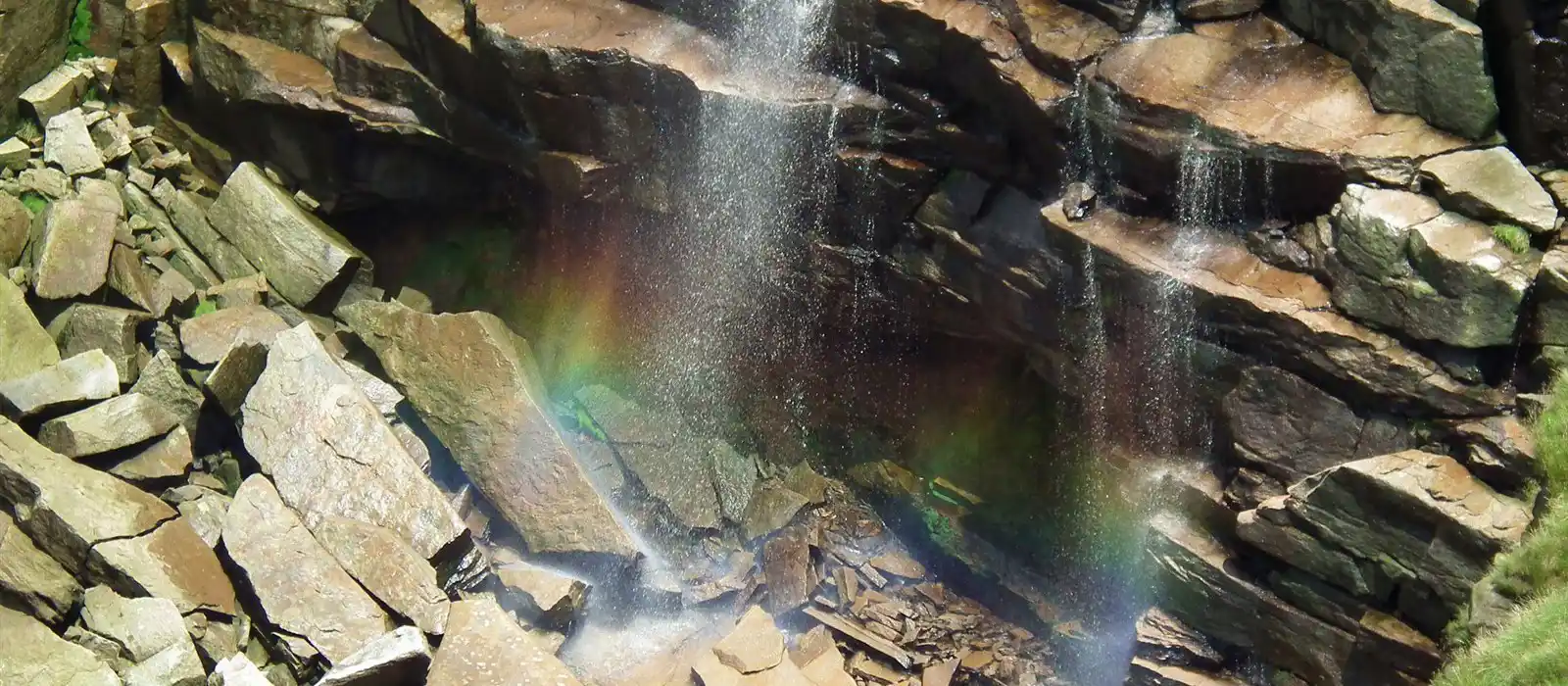 Kinder Downfall Rainbow