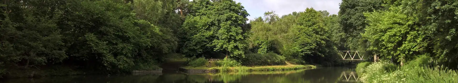 Campsites near the Basingstoke Canal