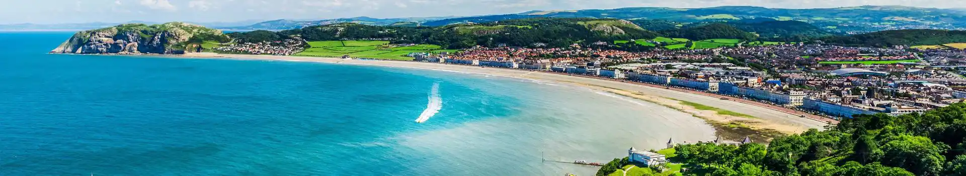 Campsites on the North Wales coast