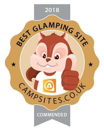 Best glamping site award commended