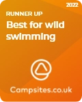 Best for wild swimming runner up badge