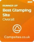 Best glamping site runner up badge