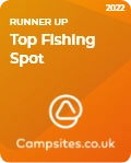 Top fishing spot runner up badge