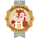 Campsites.co.uk 2017 Top Dog Award (Commended)