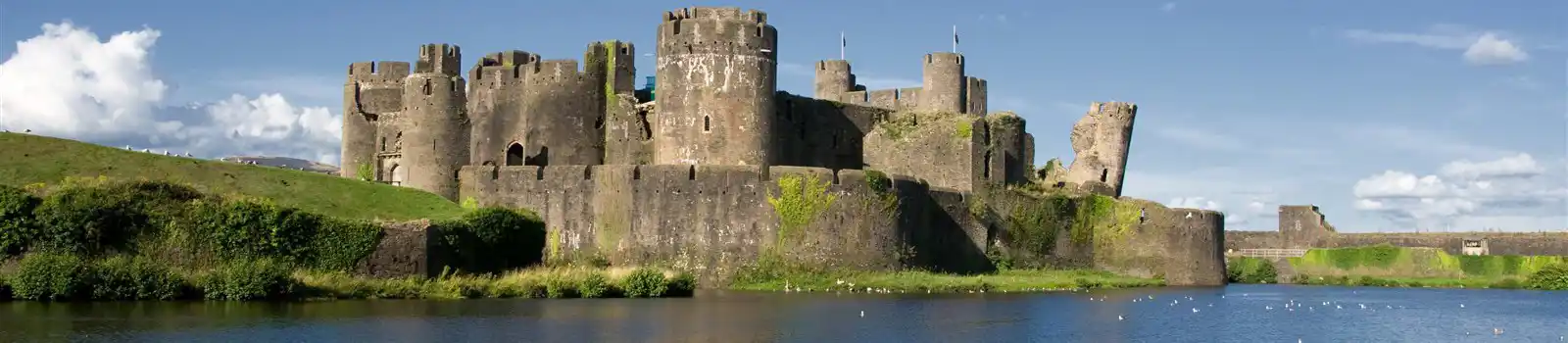 The ruins of Castle Caerphilly, Caerphilly