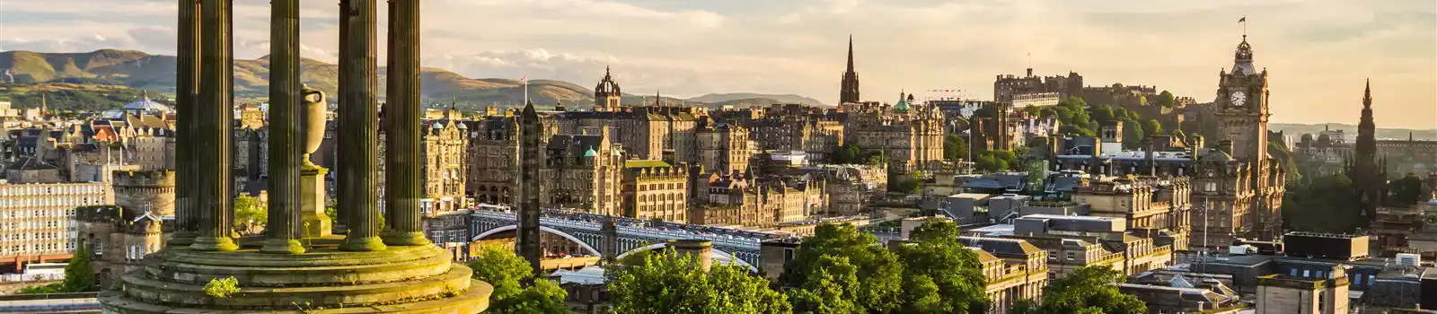 View over the City of Edinburgh, Carlton Hill, Edinburgh and the Lothians