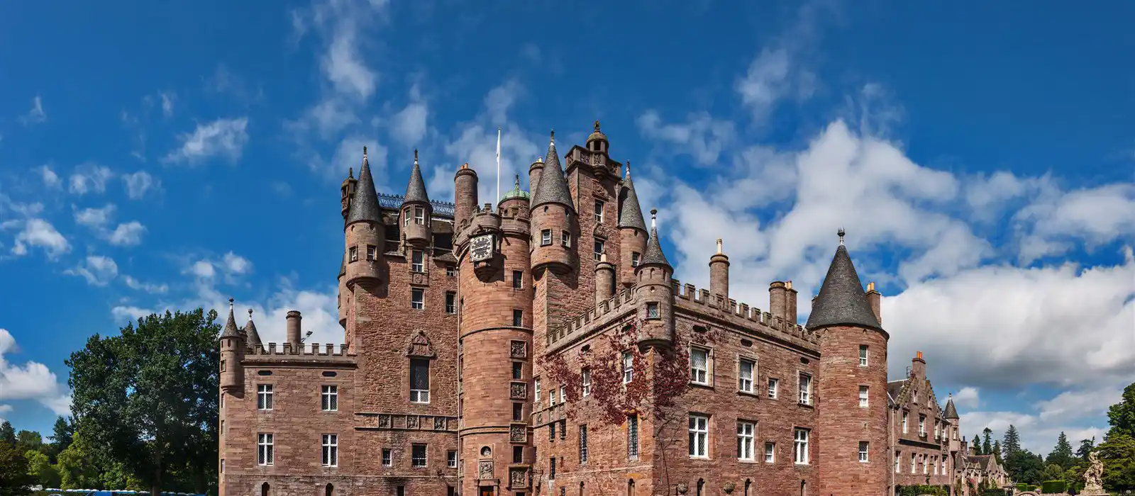 Glamis Castle in Angus, Scotland