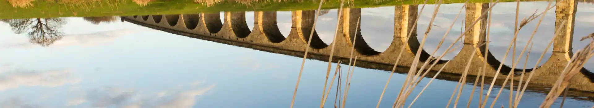 Arthington Viaduct and River Wharfe, West Yorkshire