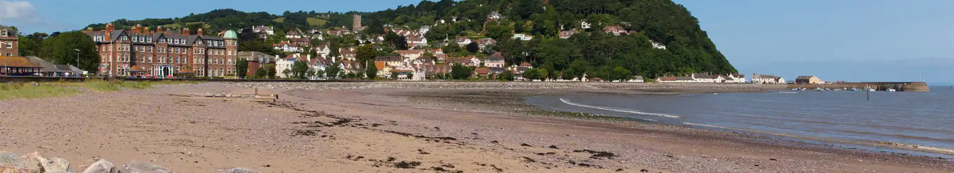 Minehead beach and seafront