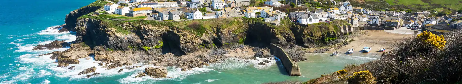 Port Isaac harbour in Cornwall