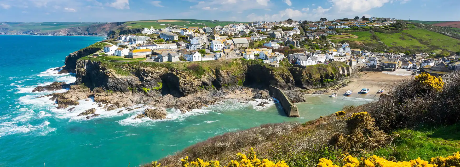 Port Isaac harbour in Cornwall