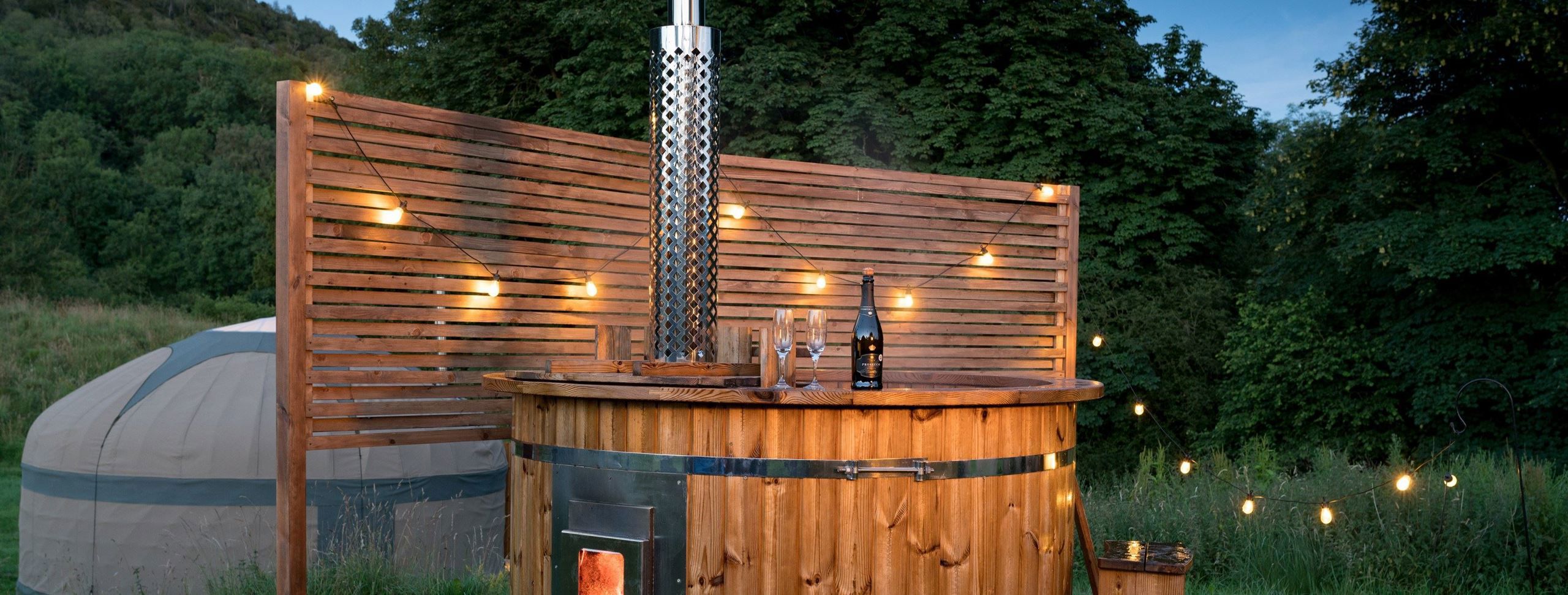 Yurt holidays with hot tubs