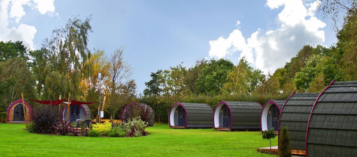 Glamping and camping pods in York