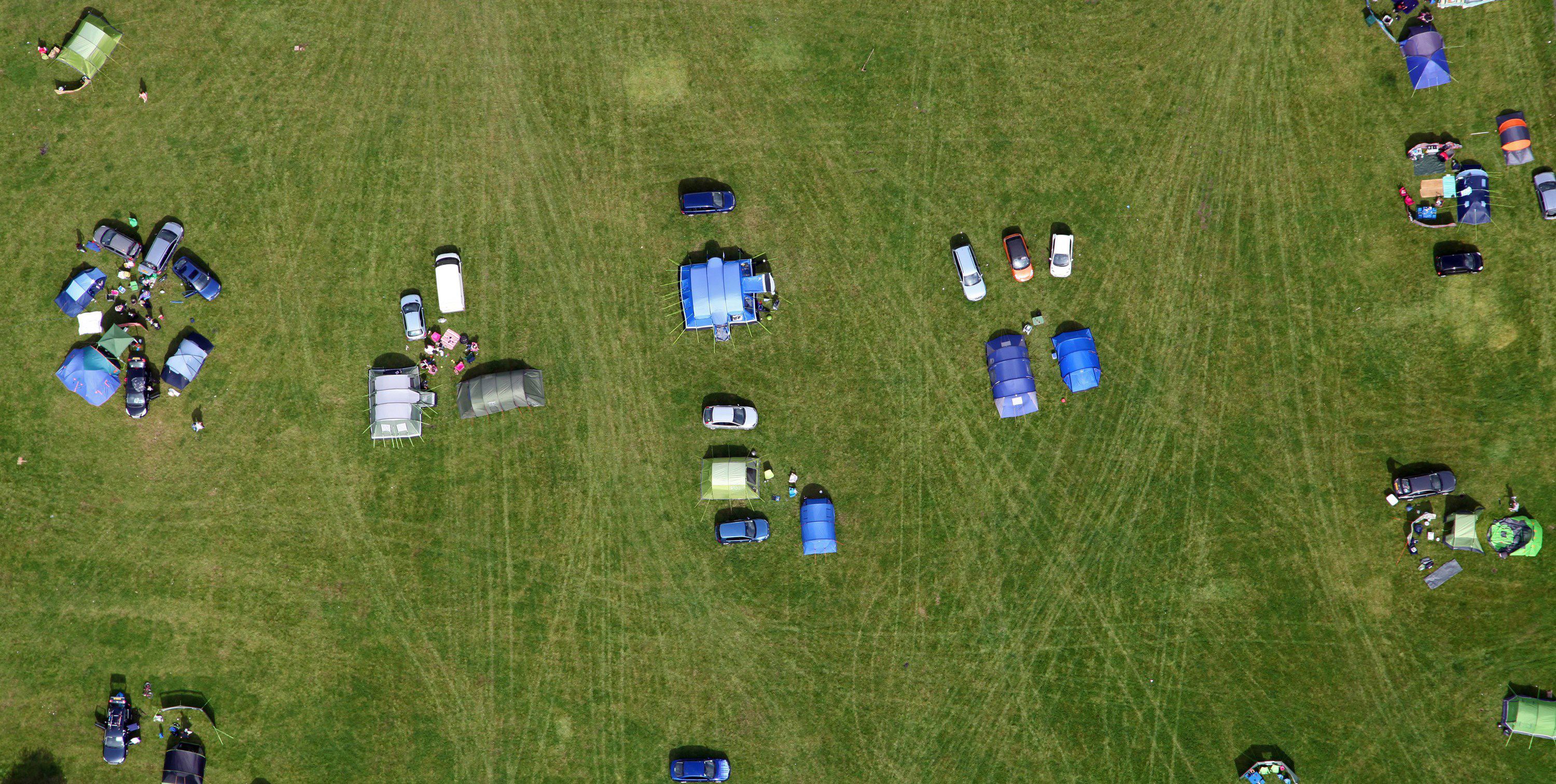 Small popup campsites and festivals in the UK