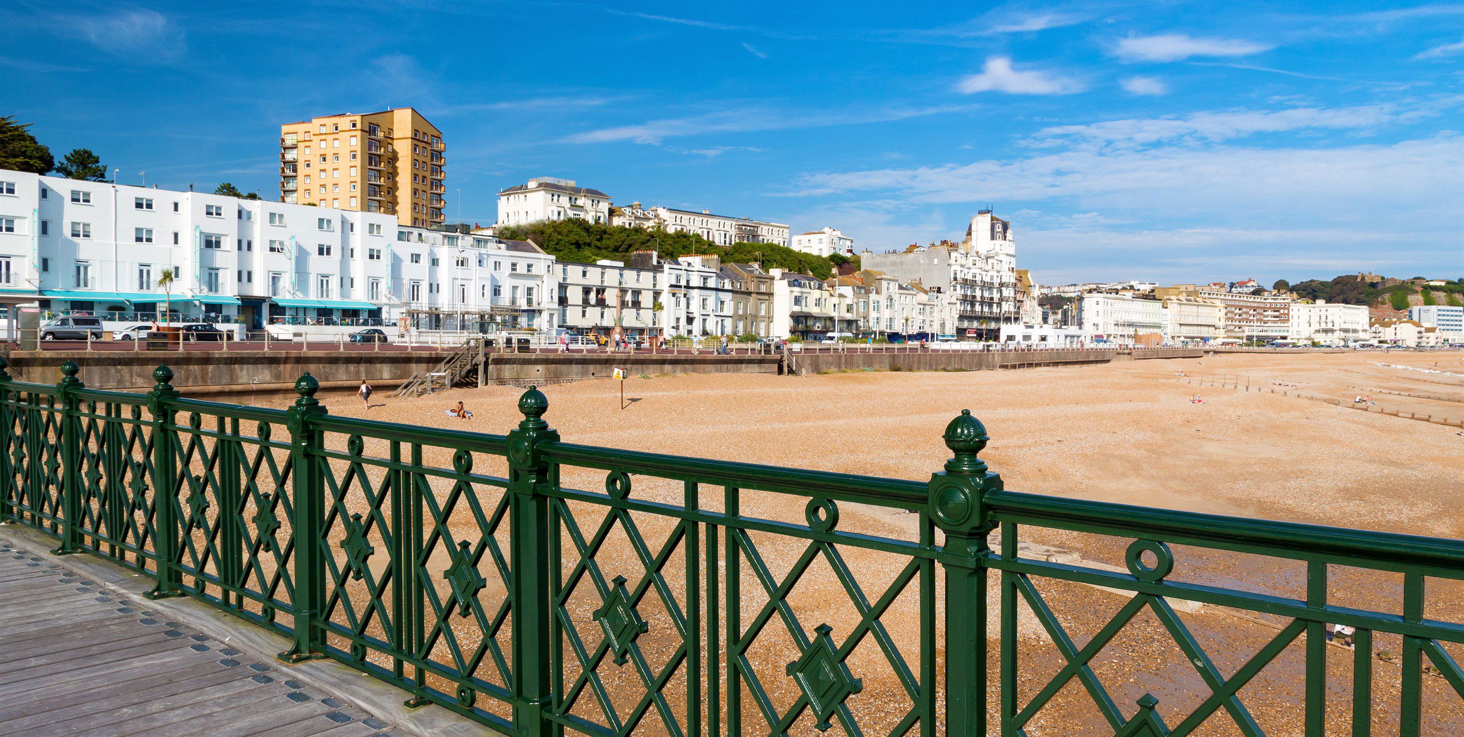 Campsites near the beach in Hastings, Sussex