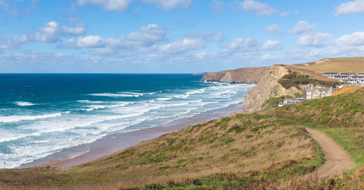 Campsites with electric hook up in St Columb Major, Cornwall